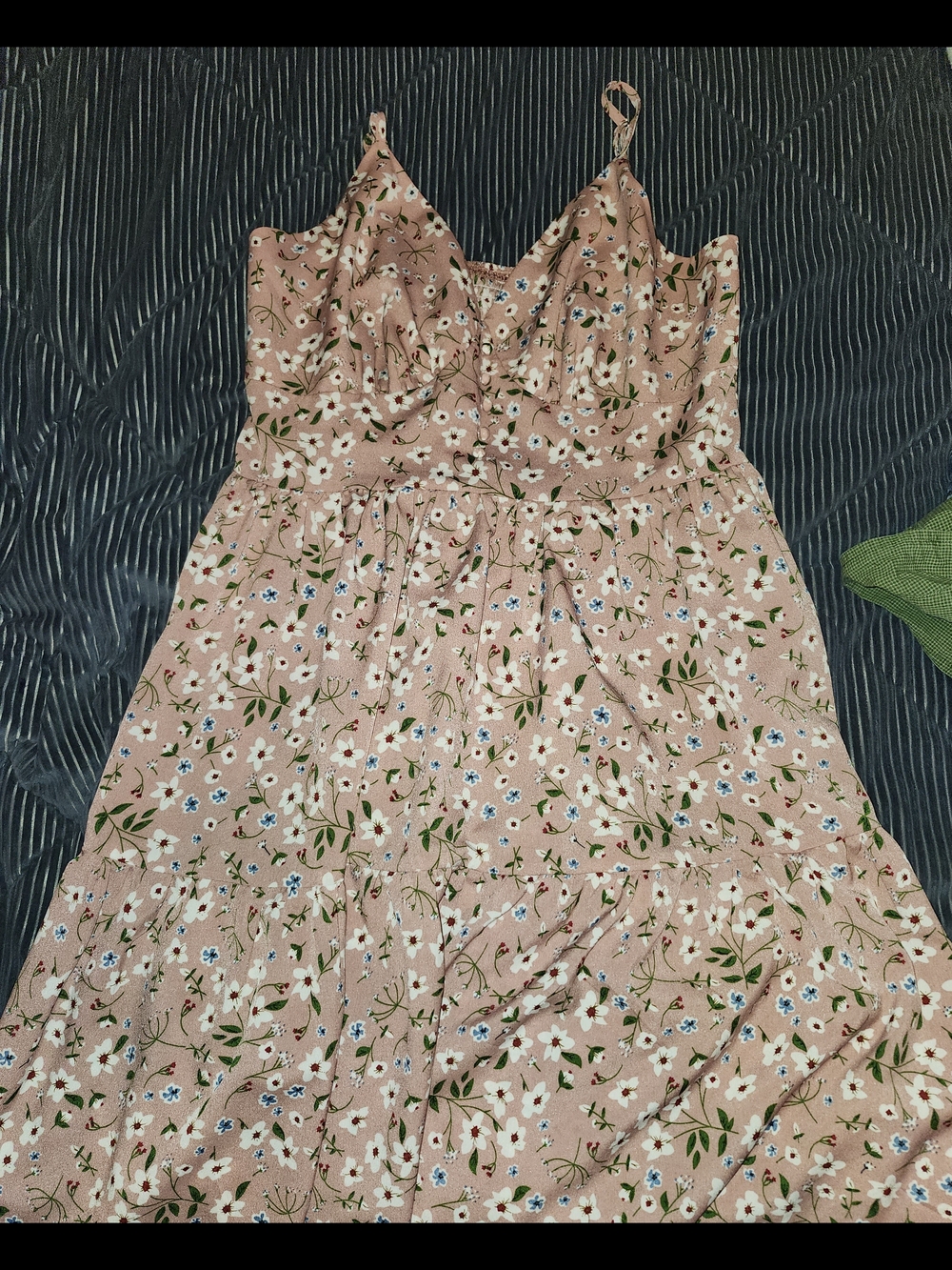 Pink Floral Sleeveless Maxi Dress